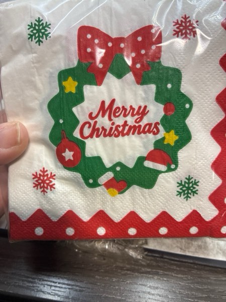 Condition photo showing New/Like New for 100 Count Christmas Cocktail Beverage Napkins, Disposable Paper Decoupage Xmas Dessert Napkins, Holiday Table Decor Party Supplies, 5” x 5”