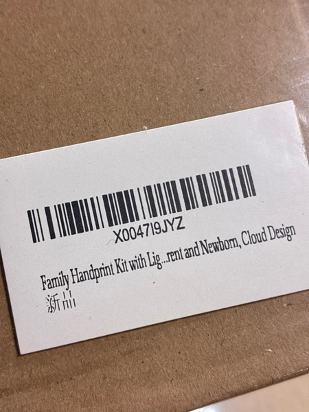 Condition photo showing New/Like New for Grandma Gifts,Family Handprint Kit,New Parents Gifts, Baby Shower Gifts for New Parents and Newborn, Christmas Gifts for Grandma,New mom Gifts Cloud