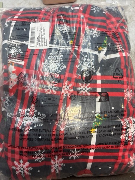 Condition photo showing New/Like New for VNVNE Matching Christmas Onesie Pajamas for Women/Men/Couples/Family, Xmas Holiday Long Sleeve One-Piece Adults Pjs Sleepwear