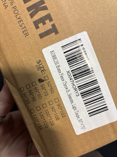 Condition photo showing New/Like New for Home Fleece Twin 50x70 Inches Blanket for Couch, Bed, TV, Party, and Gift - 3D Jacquard Decorative Blankets - Cozy Soft Blanket, All Seasons, Flower Light Taupe, 50"x70" Flower Light Taupe 50" x 70"