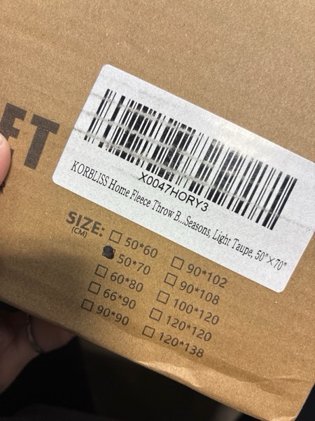 Condition photo showing New/Like New for Home Fleece Twin 50x70 Inches Blanket for Couch, Bed, TV, Party, and Gift - 3D Jacquard Decorative Blankets - Cozy Soft Blanket, All Seasons, Flower Light Taupe, 50"x70" Flower Light Taupe 50" x 70"