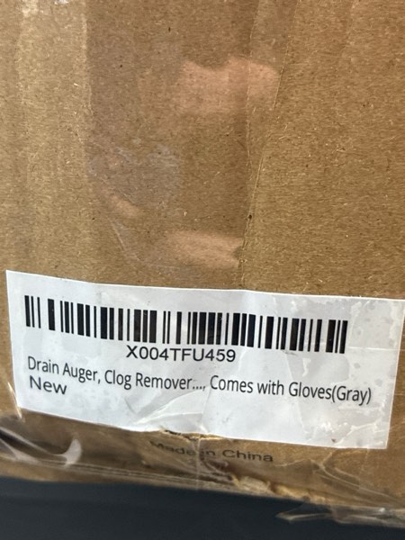 Condition photo showing Good Condition for Drain Auger, Clog Remover with Drill Adapter, 25 Feet Flexible Plumbing Snake Use Manually or Powered for Kitchen,Bathrom and Shower Sink, Comes with Gloves(Gray)