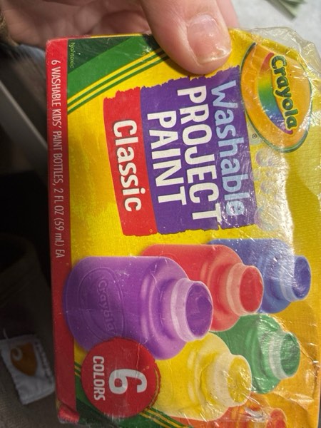 Condition photo showing New/Like New for CRAYOLA Washable Paints - Assorted Colours (Pack of 6) | Perfect for Any Arts & Crafts Needs - Easily Washable | Ideal for Kids Aged 3+ and Major Brushes 6 Well Economy Palette