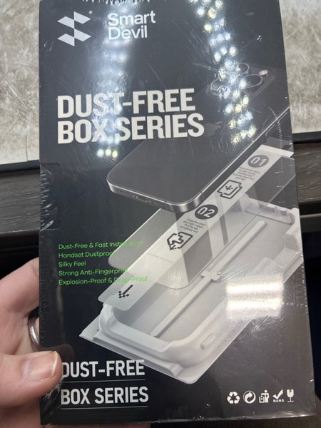 Condition photo showing New/Like New for SMARTDEVIL 2 Pack Privacy Screen Protector for iPhone 16, [Anti-Spy] [Military-Grade Shatterproof] [9H Hardness] Tempered Glass, [Easy Installation] Bubble-Free & Case-Friendly, Dust-Free Box iPhone 16 Privacy