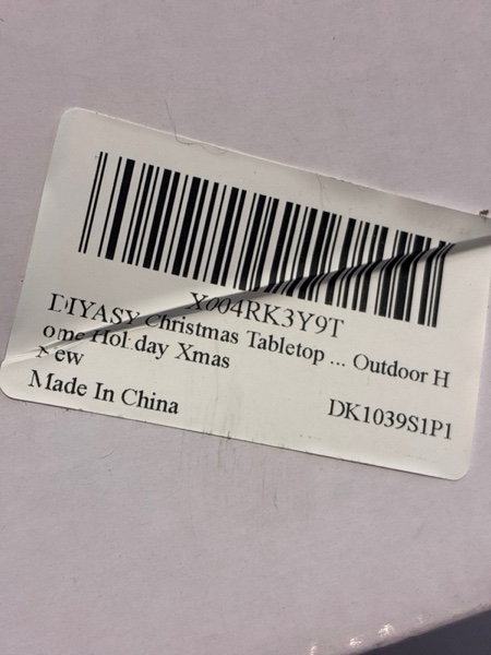 Condition photo showing New/Like New for DIYASY Christmas Tabletop LED Lighted Decorations, Wooden Table Centerpiece Decor Rustic Farmhouse Signs Xmas Tree Décor Winter Holiday Block Holiday Indoor Outdoor Room Party