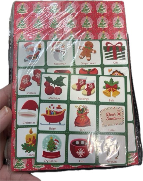 Condition photo showing New/Like New for OHOME Christmas Games | Christmas Bingo for Kids — 24 Players Christmas Crafts Activities Party Favors Supplies for Families — Christmas Gifts Bulk for Boys Girls Grandkids | Stocking Stuffers for Kids Toddler