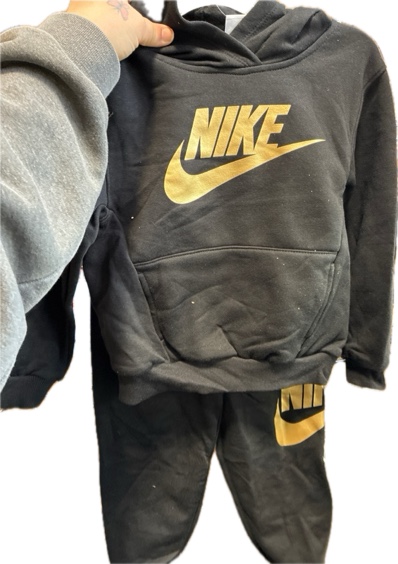 Condition photo showing New/Like New for Nike Kids' Sportswear Club Fleece Hoodie 2-Piece Set (Size 5)