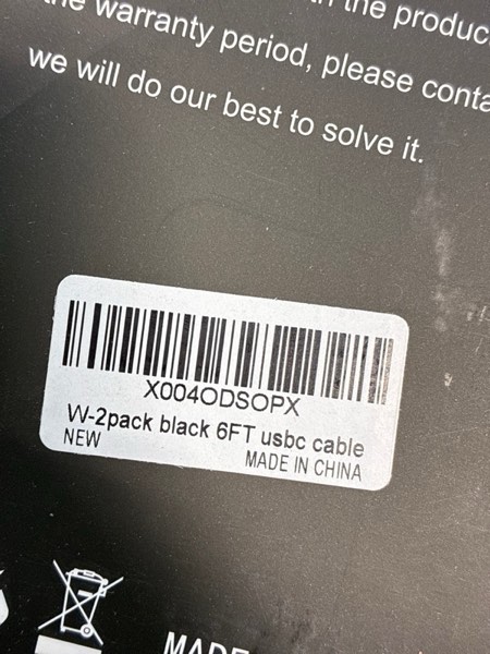 Condition photo showing New/Like New for USB C to USB C Cable — 2-Pack 6FT 60W Fast Charging Cable Type C Charger Cord for iPhone 17/17 Pro/17 Pro Max/Air/16/15 Pro Max/Plus, iPad, MacBook, Galaxy S25/S24/S23, Pixel 10/9/8/7, Tablet, Android