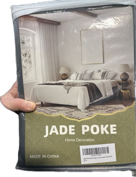 Condition photo showing New/Like New for Inherent Fireproof Privacy Hospital Curtains (63 Inches Long) — Modern 2 Panels Curtains for Living Room School Blackout Thermal Insulated Drapes for Cinema, 8 Silver Grommet Gray (52"W x 63"L, Pack of 2, Grey)