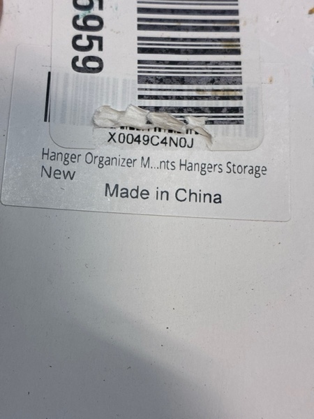 Condition photo showing New/Like New for Hanger Organizer Magnetic Hanger Holder for Washing Machine Laundry Room Organization, Black Hanger Stacker Hanger Stand Rack Coat Hanger Organizer Stacker for Adult Kids Velvet Pants Hangers Storage 1 Pack Black