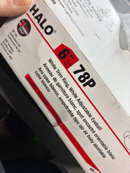 Condition photo showing New/Like New for Halo 6   Recessed Trim