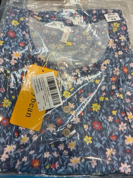 Condition photo showing New/Like New for (X-Large) Women's Plus Size Tank Top Summer Sleeveless Casual Blouses Loose Shirt Button Tunics Motley Flowers-blue Large