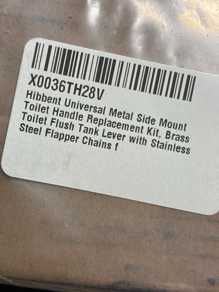 Condition photo showing New/Like New for Hibbent Universal Metal Side Mount Toilet Handle Replacement Kit, Brass Toilet Flush Tank Lever with Stainless Steel Flapper Chains for Most Toilets, Chrome Finish Side Mount Chrome