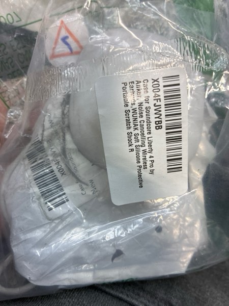 Condition photo showing Good Condition for Case for Soundcore Liberty 4 Pro by Anker, Noise Cancelling Wireless Earbuds,WUNIAK Soft Silicone Protective Portable Scratch Shock Resistant Shell with Cleaner Kit & Carabiner & Lanyard?White