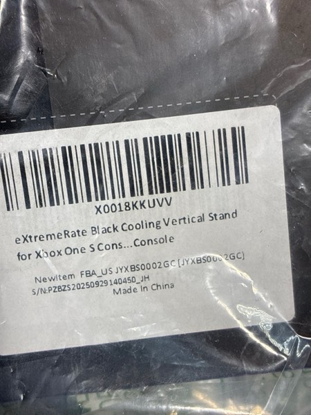 Condition photo showing New/Like New for eXtremeRate Black Cooling Vertical Stand for Xbox One S Console Xbox One S Black (B)