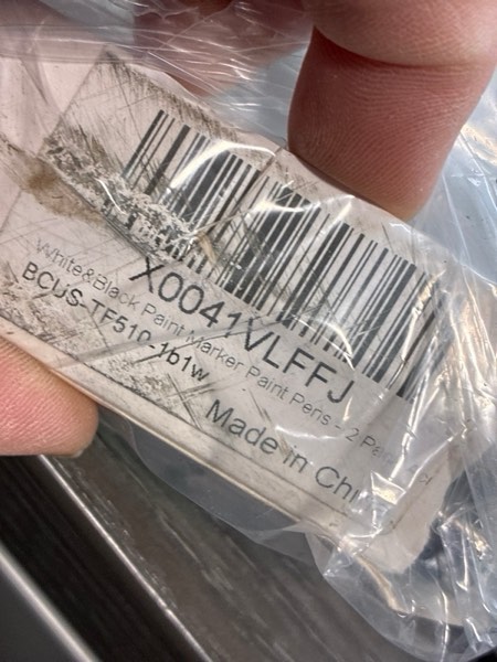 Condition photo showing New/Like New for TFIVE White&Black Paint Marker Pens - 2 Pack Acrylic Permanent Marker, 2-3mm Medium Tip, Paint Pen for Art Projects, Drawing, Rock Painting, Ceramic, Glass, Wood, Plastic, Metal, Canvas Crafts Black&White