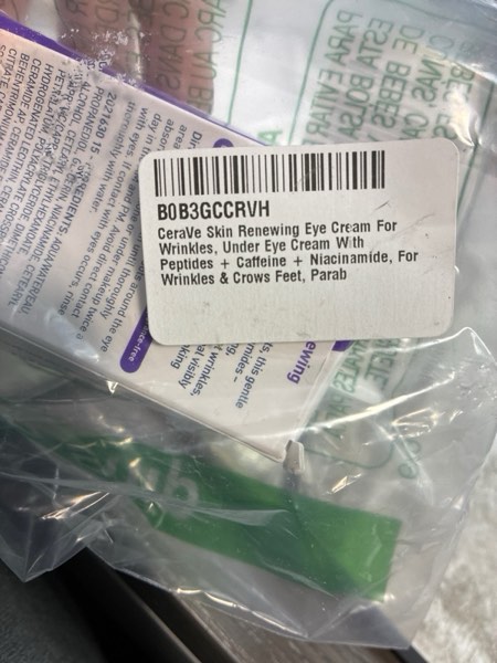 Condition photo showing Good Condition for CeraVe Skin Renewing Eye Cream For Wrinkles, Under Eye Cream With Peptides + Caffeine + Niacinamide, For Wrinkles & Crows Feet, Paraben Free & Opthalmologist Tested 0.5 Ounce (Pack of 1)