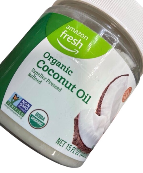 Condition photo showing New/Like New for Amazon Grocery, Organic Refined Coconut Oil, 15 Fl Oz (Previously Amazon Fresh, Packaging May Vary) Coconut 15 Fl Oz (Pack of 1)