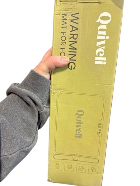 Condition photo showing New/Like New for Electric Food Warming Mat for Buffet - 40"x15" Size with Child Lock, Timer, 7 Preset Temp - Fast & Even Heating Foldable Warming Mats for Food Dishes - Food Heating Pad for Kitchen Counter