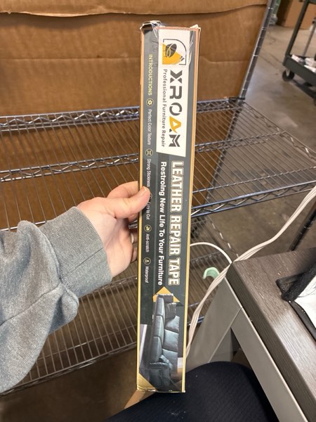 Condition photo showing New/Like New for Leather Repair Tape, 16x79 inch Leather Patches for Furniture, Self Adhesive Leather Repair Patch for Sofas, Couches, Leather Covers, Seats, Chairs, Vinyl Repair Tape Beige White Beige White 16x79 inch
