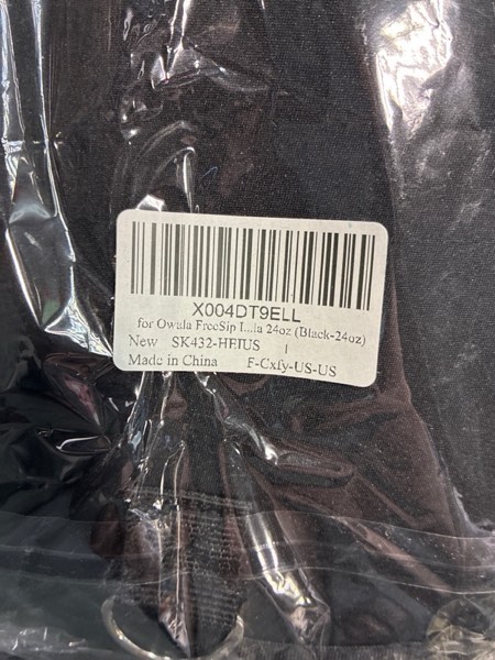 Condition photo showing New/Like New for for Owala FreeSip Insulated Stainless Steel Water Bottle Cup Holder Cover Carrier Sling Bag with Strap, Pouch Pocket for Phone/Accessories, add Handle for Owala 24oz (Black-24oz)