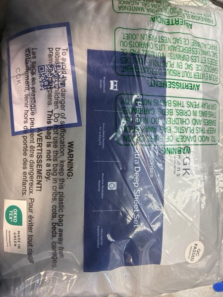 Condition photo showing New/Like New for Extra Deep King Sheet Set - 6 Piece Breathable & Cooling Sheets - Hotel Luxury Bed Sheets Set - Easy & Secure Fit - Soft, Wrinkle Free & Comfy Sheets Set - Light Grey Sheet Set with Extra Deep Pockets King 04 - Light Grey