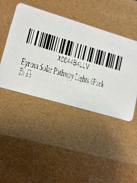 Condition photo showing New/Like New for Large Solar Pathway Lights 6 Pack, 8 Modes Solar Lights Outdoor Landscape Lighting for Outside Path Walkway Driveway Sidewalk Patio Lawn Yard Garden Decor