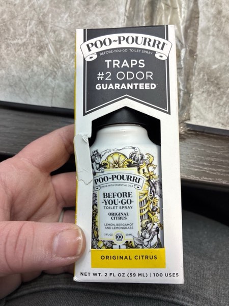 Condition photo showing New/Like New for Poo-Pourri Original Citrus Lemon + Bergamot + Lemongrass Before-You-Go Toilet Spray 4 Oz