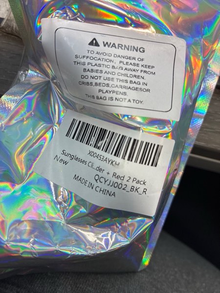 Condition photo showing New/Like New for Sunglasses Clip for Car Visor Accessories Eyeglass Holders Organizer Black Border + Red 2 Pack Red-2Pcs