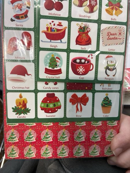 Condition photo showing New/Like New for OHOME Christmas Games | Xmas Bingo for Kids - 24 Players Christmas Crafts Activities Party Favors Supplies for Families - Xmas Gifts Bulk for Boys Girls Grandkids | Stocking Stuffers for Kids Toddler