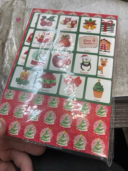 Condition photo showing New/Like New for OHOME Christmas Games | Xmas Bingo for Kids - 24 Players Christmas Crafts Activities Party Favors Supplies for Families - Xmas Gifts Bulk for Boys Girls Grandkids | Stocking Stuffers for Kids Toddler