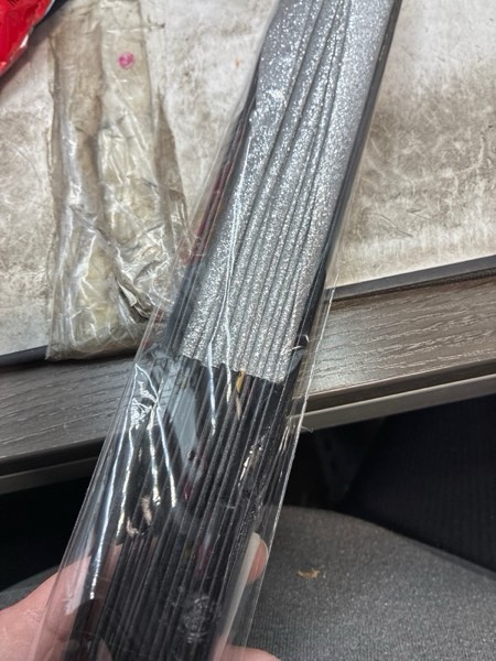 Condition photo showing New/Like New for Large Hand Fan Folding Rave Fans(White)-Premium Glitter Fabric & Portable Bamboo Frame for Line Dancing,EDM Festivals Gift,Club Parties,Kung Fu silver