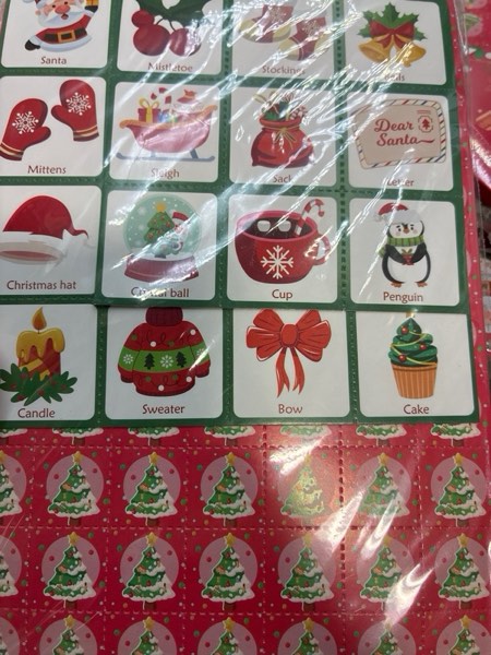 Condition photo showing New/Like New for OHOME Christmas Games | Xmas Bingo for Kids - 24 Players Christmas Crafts Activities Party Favors Supplies for Families - Xmas Gifts Bulk for Boys Girls Grandkids | Stocking Stuffers for Kids Toddler