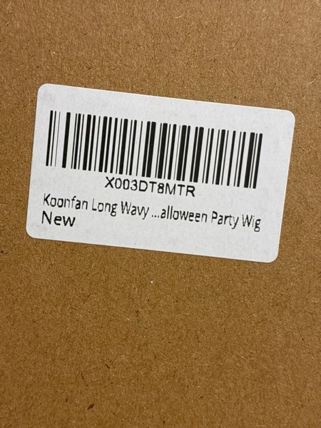 Condition photo showing New/Like New for Koonfan ZB3 Long Wavy Blue Wig for Girls Kids Teens Braided Halloween Party Wig