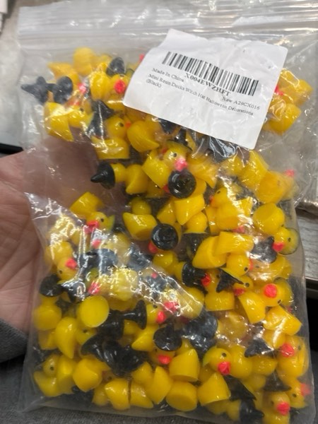 Condition photo showing New/Like New for Mini Resin Ducks Witch Hat Halloween Decorations (Black)