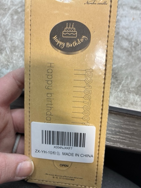 Condition photo showing New/Like New for 2.35 Inch Purple 10 Birthday Candles, 3D Diamond Number 10th Cake Topper for Boys Girls Birthday Party Decorations Theme Party 10 Pink