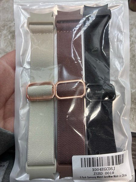 Condition photo showing New/Like New for 3 Pack Bands Compatible with Samsung Galaxy Watch 7 6 5 4 FE Band 40mm 44mm/Galaxy Watch 6 4 Classic Bands 47mm 43mm 42mm 46mm/Watch5 Pro Band, One Click No Gap Elastic Nylon Wristband