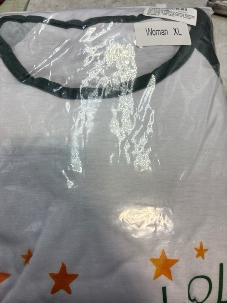 Condition photo showing New/Like New for JAXUH Matching Family Christmas Pajamas, Cute Xmas Pjs Sets for Couples/Adult, Holiday 2 Piece Sleepwear Nightwear Jammies Men X-Large Holly Jolly