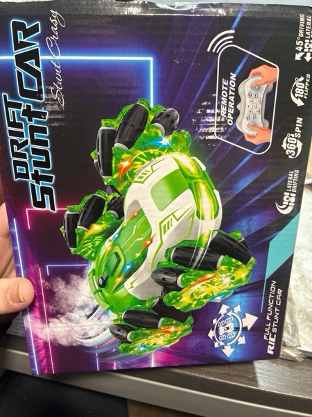 Condition photo showing New/Like New for Remote Control Car 4WD with 360° Rotating Drift Stunt Rc Cars | 2.4GHz Remote Control with Cool Lights,All-Terrain Off-Road Toy | Ideal Christmas & Birthday Gift for Kids Ages 4-7 8-10 10-13 Blue