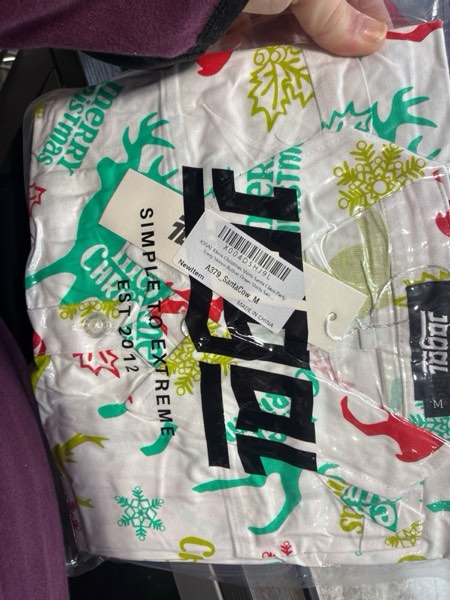 Condition photo showing New/Like New for JOGAL Mens Christmas Shirts Santa Claus Party Long Sleeve Button Down Shirts Medium White Green