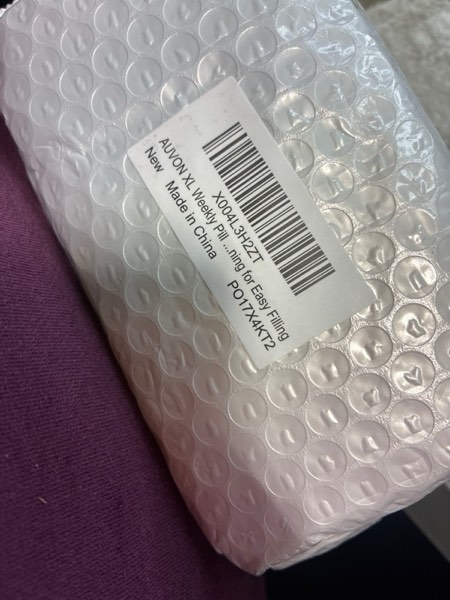 Condition photo showing New/Like New for AUVON XL Weekly Pill Organizer 2 Times a Day with One-Side Large Opening Design for Easy Filling, AM PM Pill Box 7 Day, Portable Travel Pill Case for Medication, Vitamins, Fish Oils, Supplements