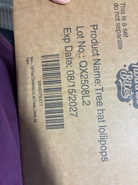 Condition photo showing New/Like New for 120 Pack Christmas Lollipops - Individually Wrapped Christmas Holiday Themed Hat And Tree Lollipops - Colorful Red & Green Designs & Delicious Flavor -Bulk Candy Use For Stocking Stuffers, Party Favor, Classroom & Office Treats, Candy Jar Fillers