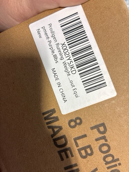 Condition photo showing New/Like New for Prodigen Weighted Vest for Women and Men 8 12 16 20 25 30 Lbs with Reflective Stripe and Double Adjustable Buckle Straps Weight Vests for Strength Training, Jogging, Cardio, Weight Loss Purple 8lbs