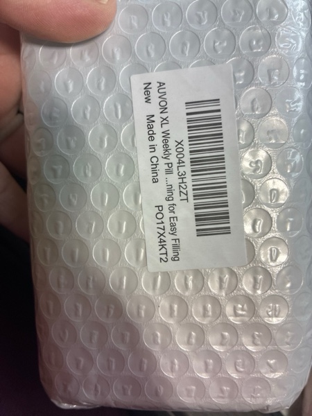 Condition photo showing New/Like New for AUVON XL Weekly Pill Organizer 2 Times a Day with One-Side Large Opening Design for Easy Filling, AM PM Pill Box 7 Day, Portable Travel Pill Case for Medication, Vitamins, Fish Oils, Supplements