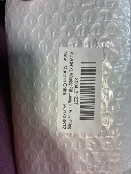 Condition photo showing New/Like New for AUVON XL Weekly Pill Organizer 2 Times a Day with One-Side Large Opening Design for Easy Filling, AM PM Pill Box 7 Day, Portable Travel Pill Case for Medication, Vitamins, Fish Oils, Supplements