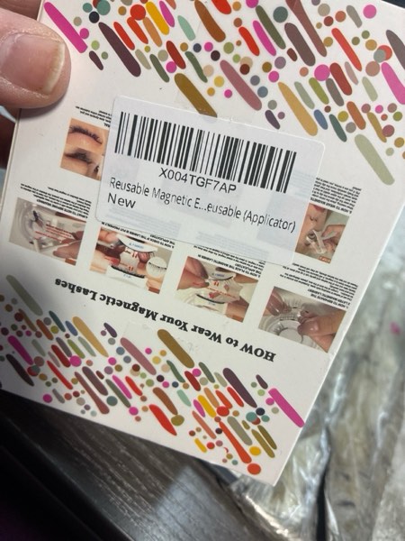 Condition photo showing New/Like New for Reusable Magnetic Eyelashes,Soft Magnetic Lashes,No Glue Needed Eyelashes Cat Eye Natural Look Lash Clusters Kit, Easy to Wear, Reusable (Applicator)