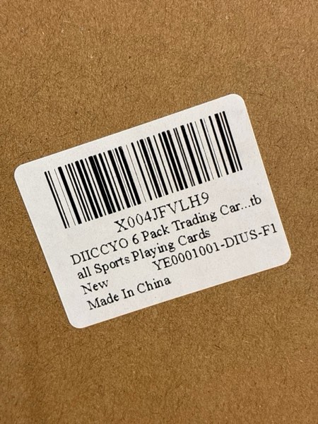 Condition photo showing New/Like New for 6 Pack Trading Card Storage Box, 2340 Count Trading Cards Boxes, White Sports Card Boxes Sleeve Cases Collection Graded Card Storage Box for Baseball Football Sports Playing Cards
