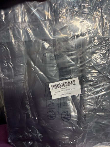 Condition photo showing New/Like New for Horaldaily Black Tablecloth 60×84 Inch Rectangular, Stain and Wrinkle Resistant Washable Table Cloth, Decorative Polyester Table Cover for Party Picnic Dinner Decor 60" x 84" (Rectangular) Black 1