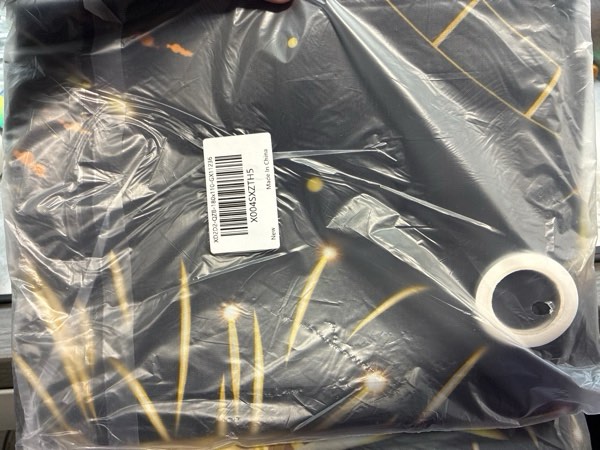 Condition photo showing New/Like New for Black and Gold Happy New Year 2026 Backdrop Glitter Fireworks New Years Eve Party Decorations Countdown Clock Photo Booth Banner 70.8x43.3inch