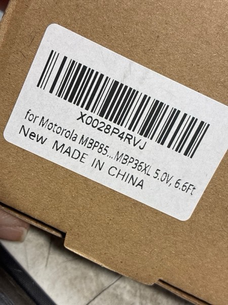 Condition photo showing New/Like New for for Motorola MBP854CONNECT MBP854 Baby Monitor Charger Power Cord Replacement Adapter Supply Compatible with MBP854CONNECT-2 MBP854CONNECT-3 MBP855CONNECT MBP853CONNECT MBP35S MBP36XL 5.0V, 6.6Ft